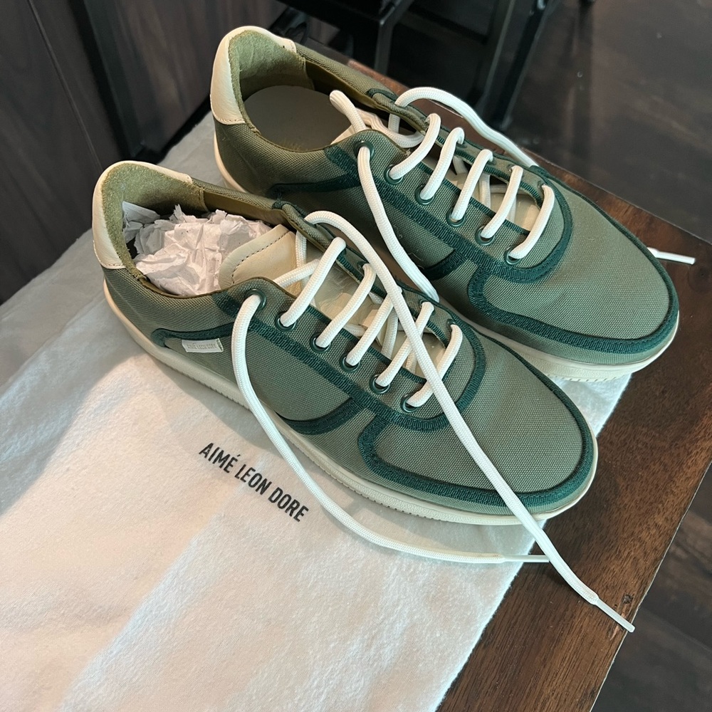 Aime Leon dore Q14 sneakers - green - size 5 mens / size 7/7.5 womens